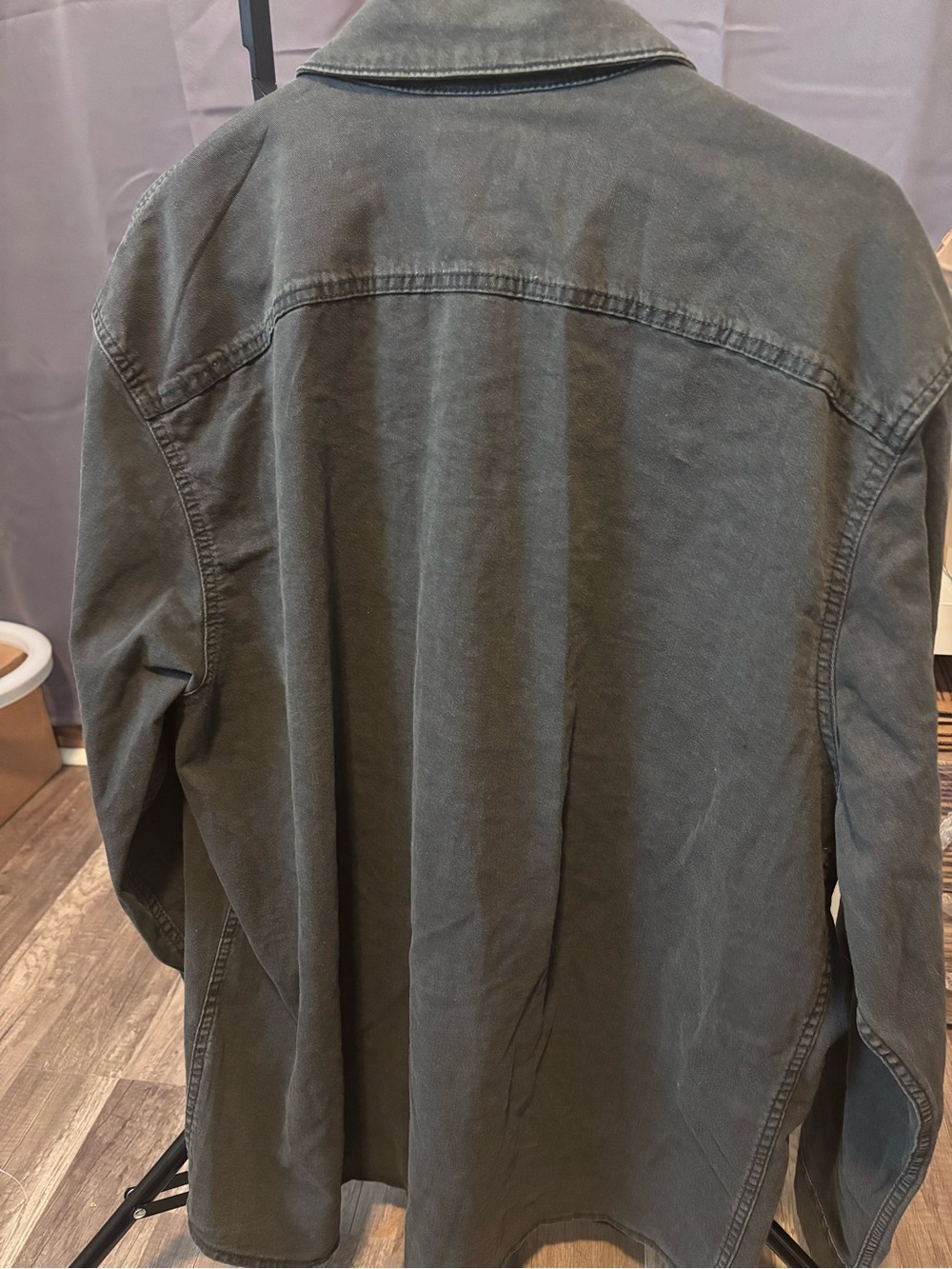 Wrangler Black Western Snap-Front Shirt Jacket - Picture 5 of 6